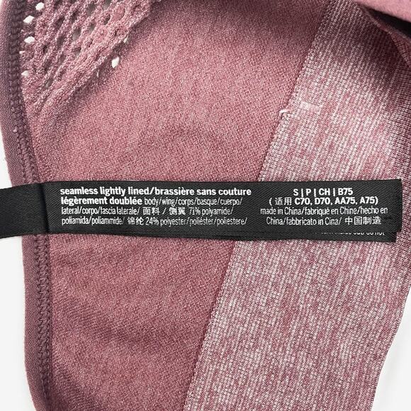 PINK Victoria' Secret Seamless Sports Bra Small Activewear Gym Yoga Workout - Picture 7 of 8